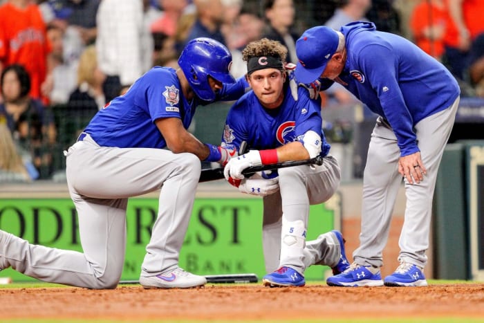 Albert Almora Jr. was visibly shaken after a foul ball off his bat struck a young girl in 2019.